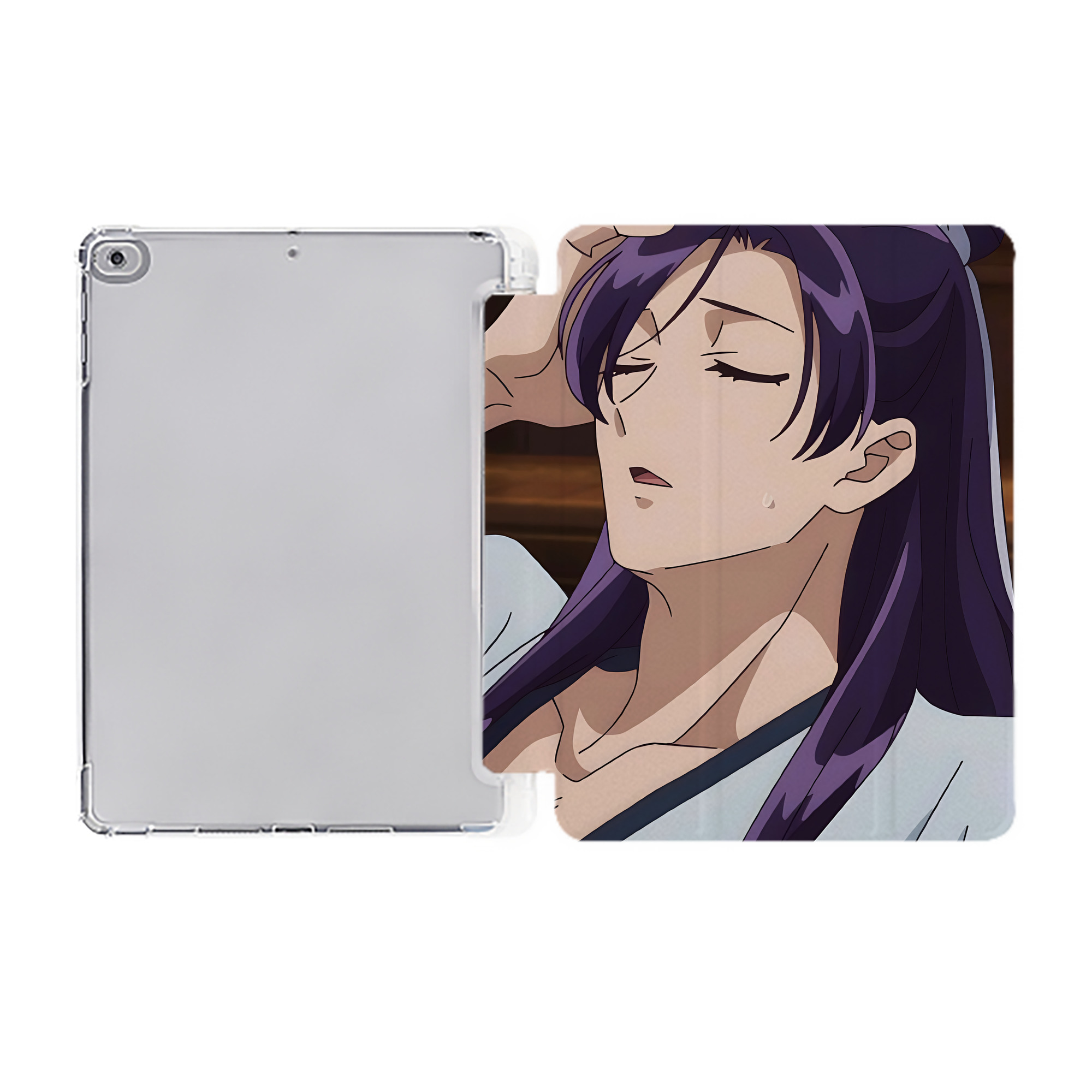 （画像用） 薬屋のひとりごと The Apothecary Diaries IPad ケース ペン収納付き 三つ折りスタンド PUレザー×シリコン 対応機種9.5/10.5/10.9インチ
